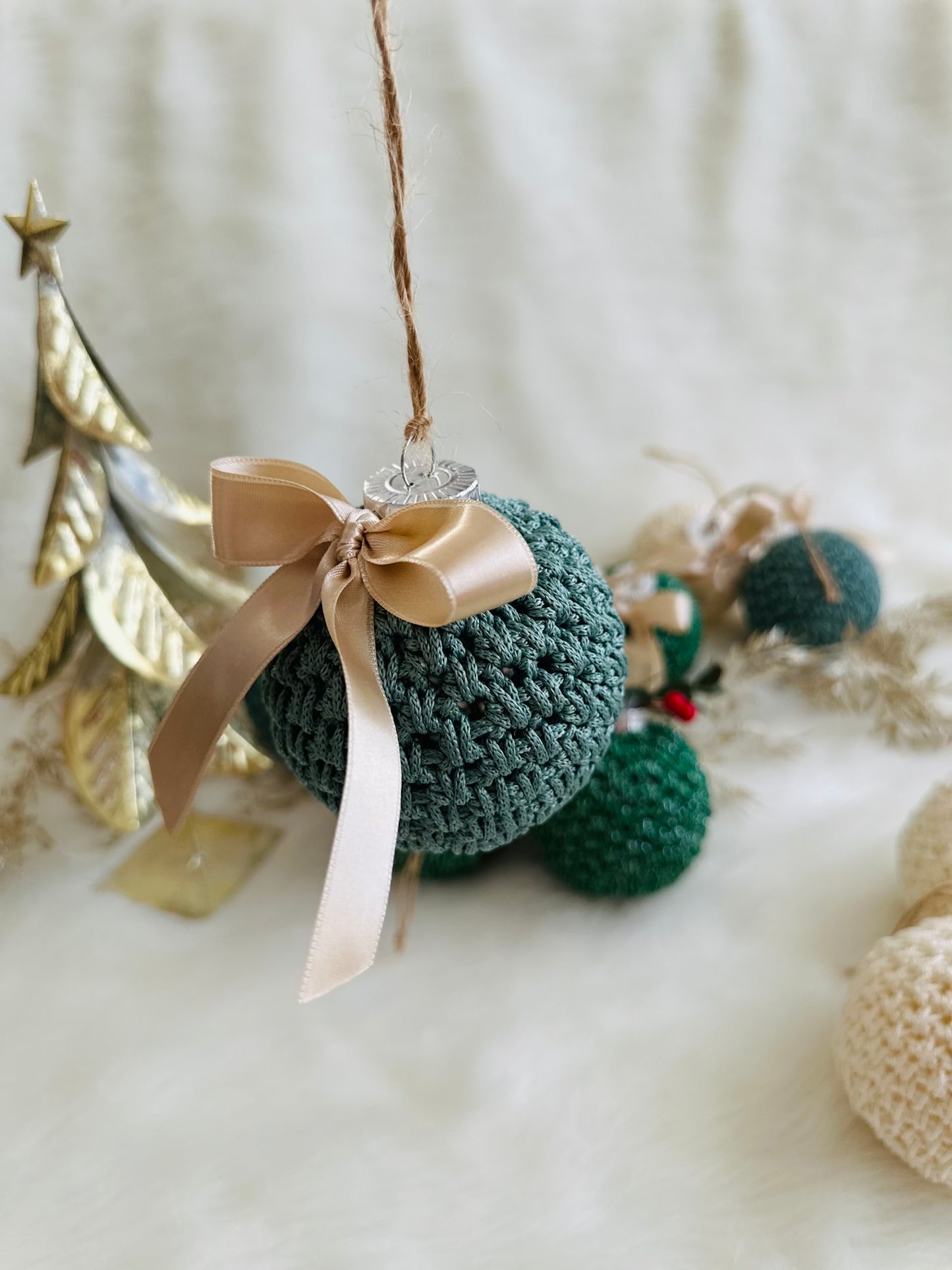 luxury crochet Christmas tree Bauble