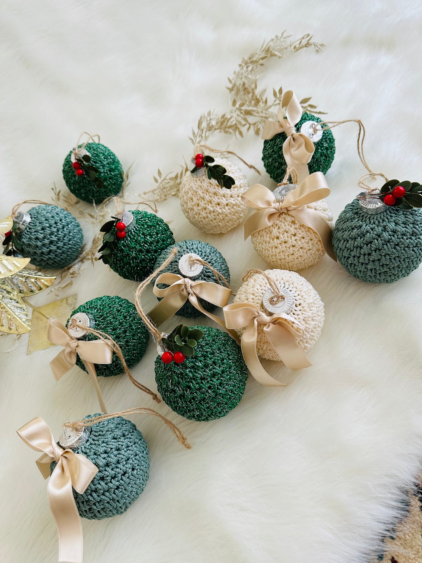luxury crochet Christmas tree Bauble