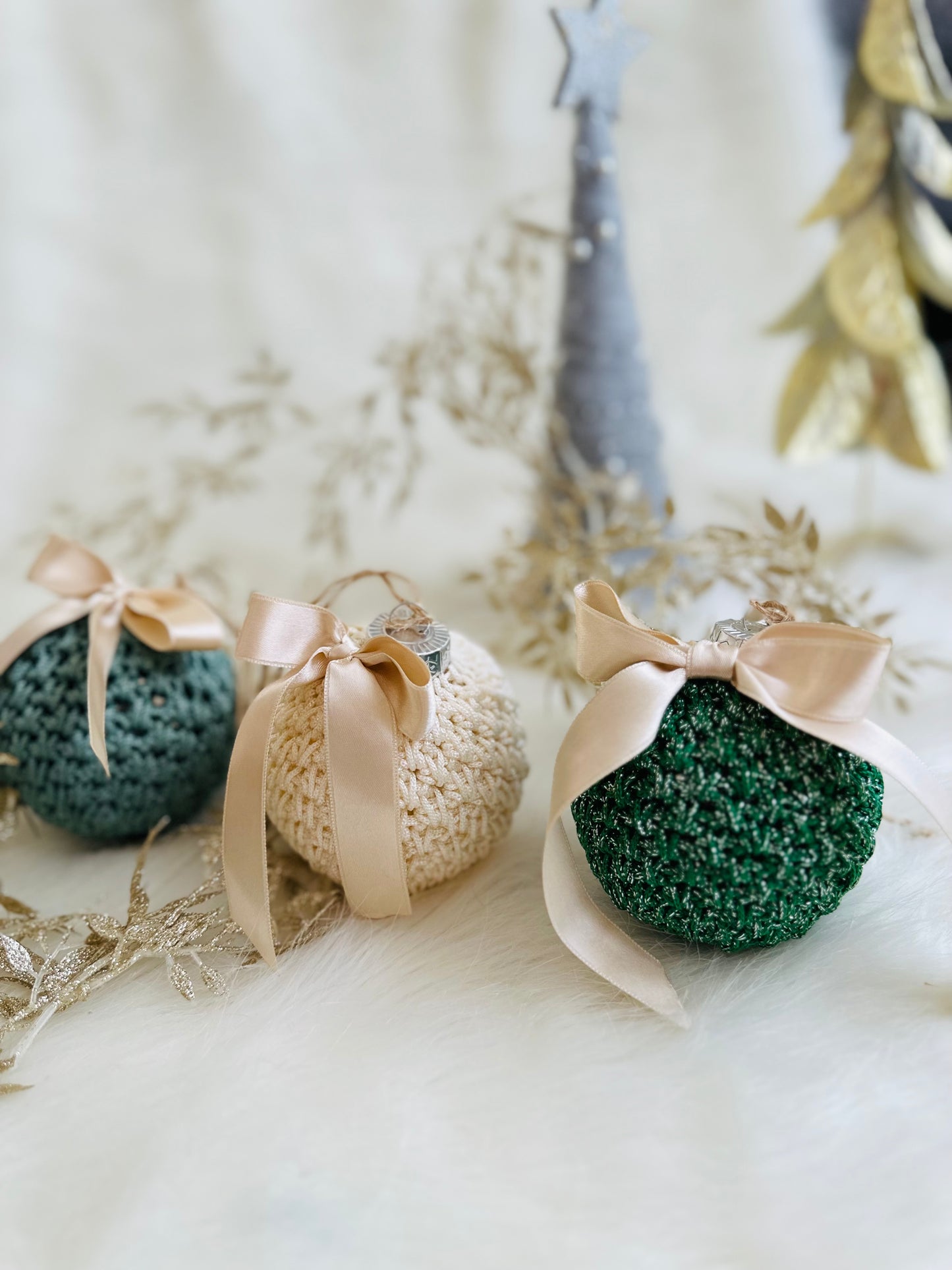 luxury crochet Christmas tree Bauble
