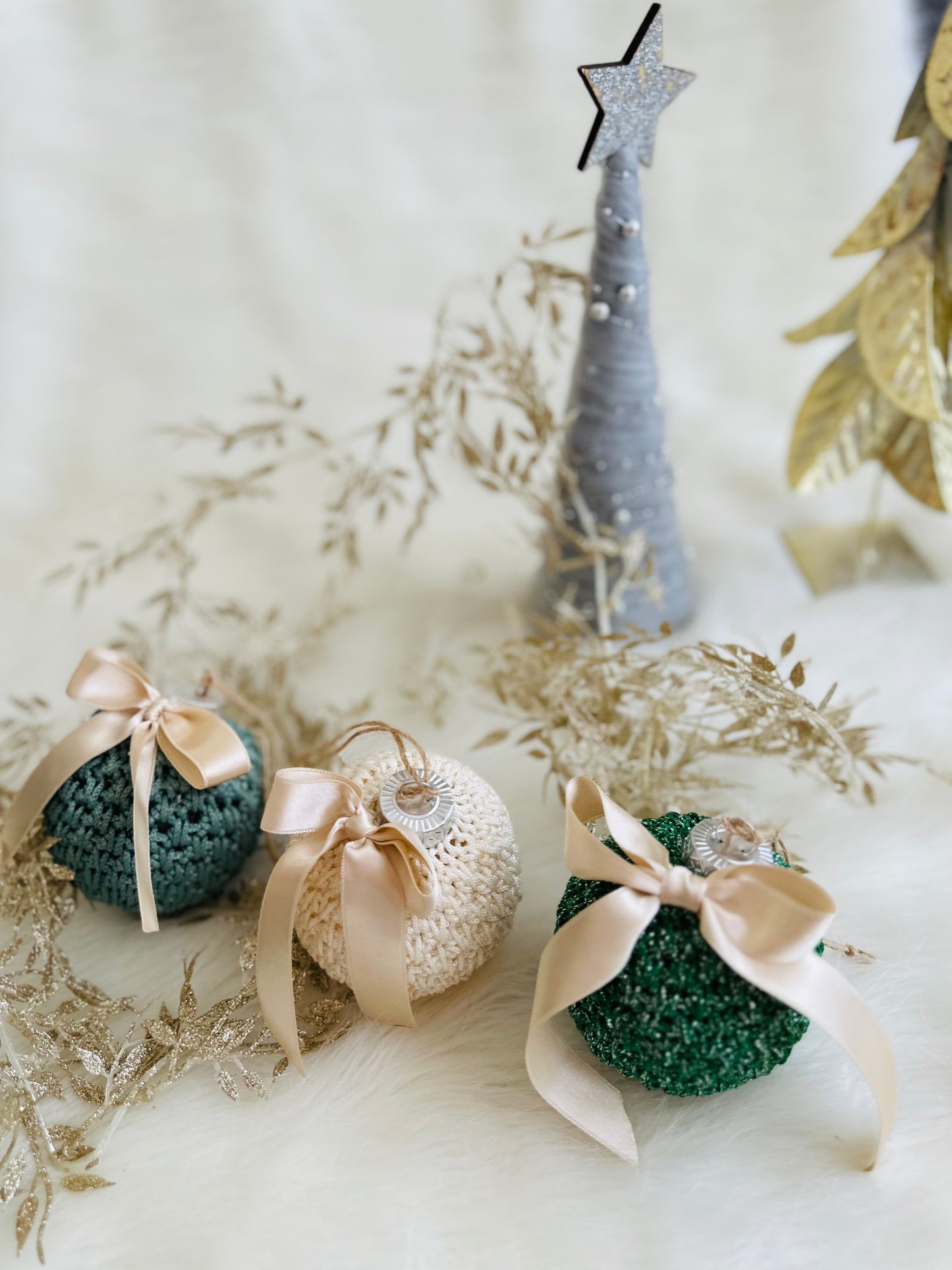 luxury crochet Christmas tree Bauble