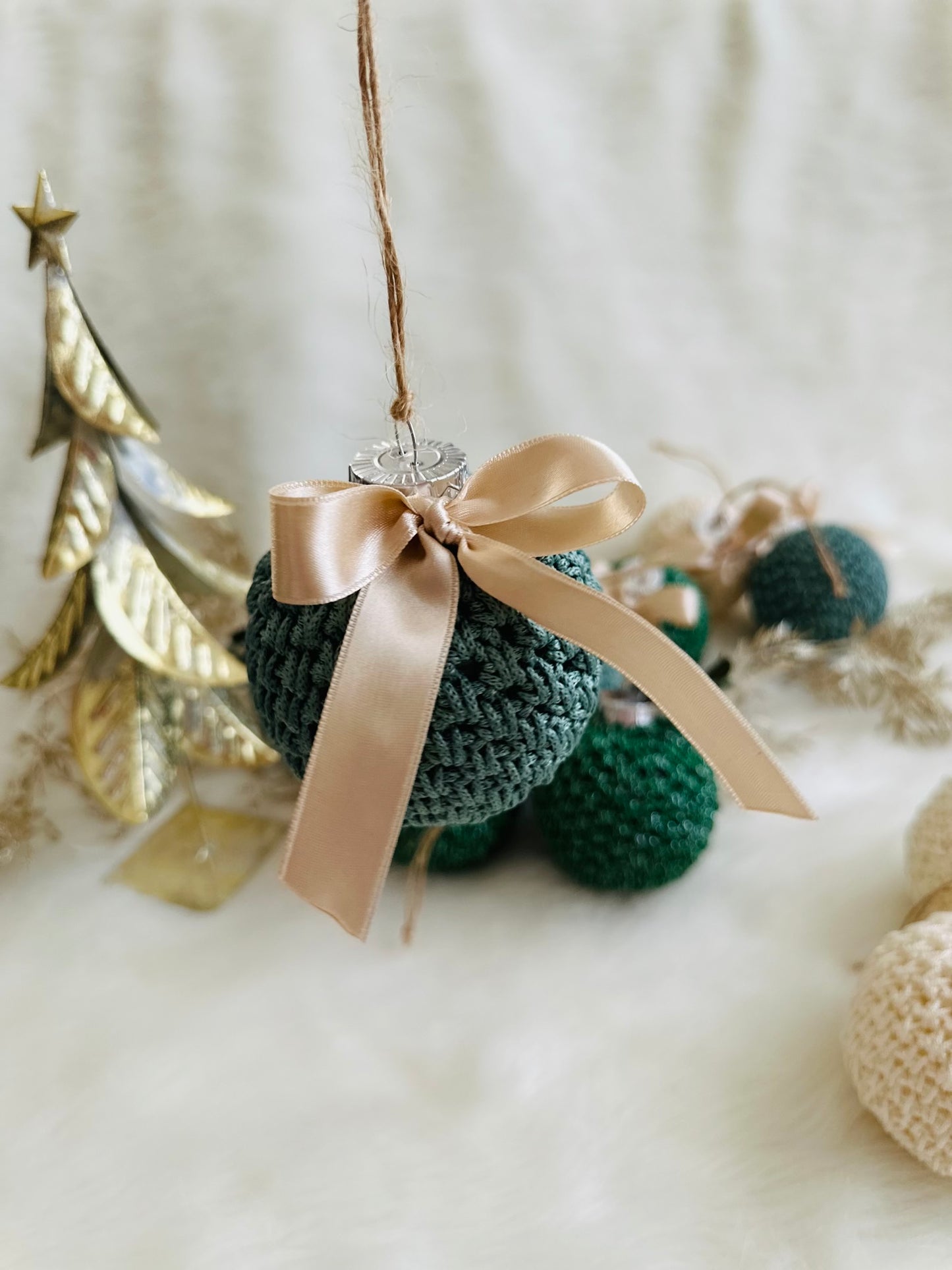 luxury crochet Christmas tree Bauble