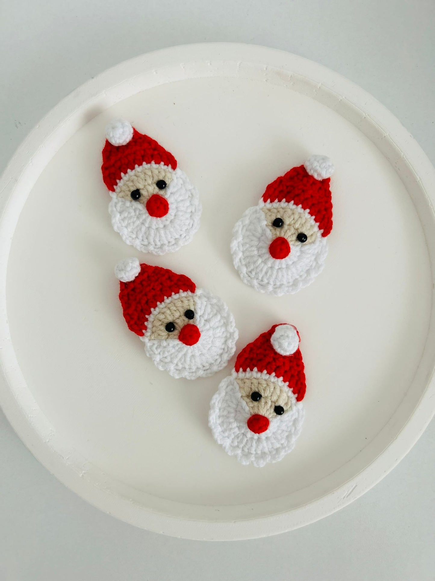 Festive Crochet Hair Slides – Handmade Christmas Hair Accessories (Set of 2)