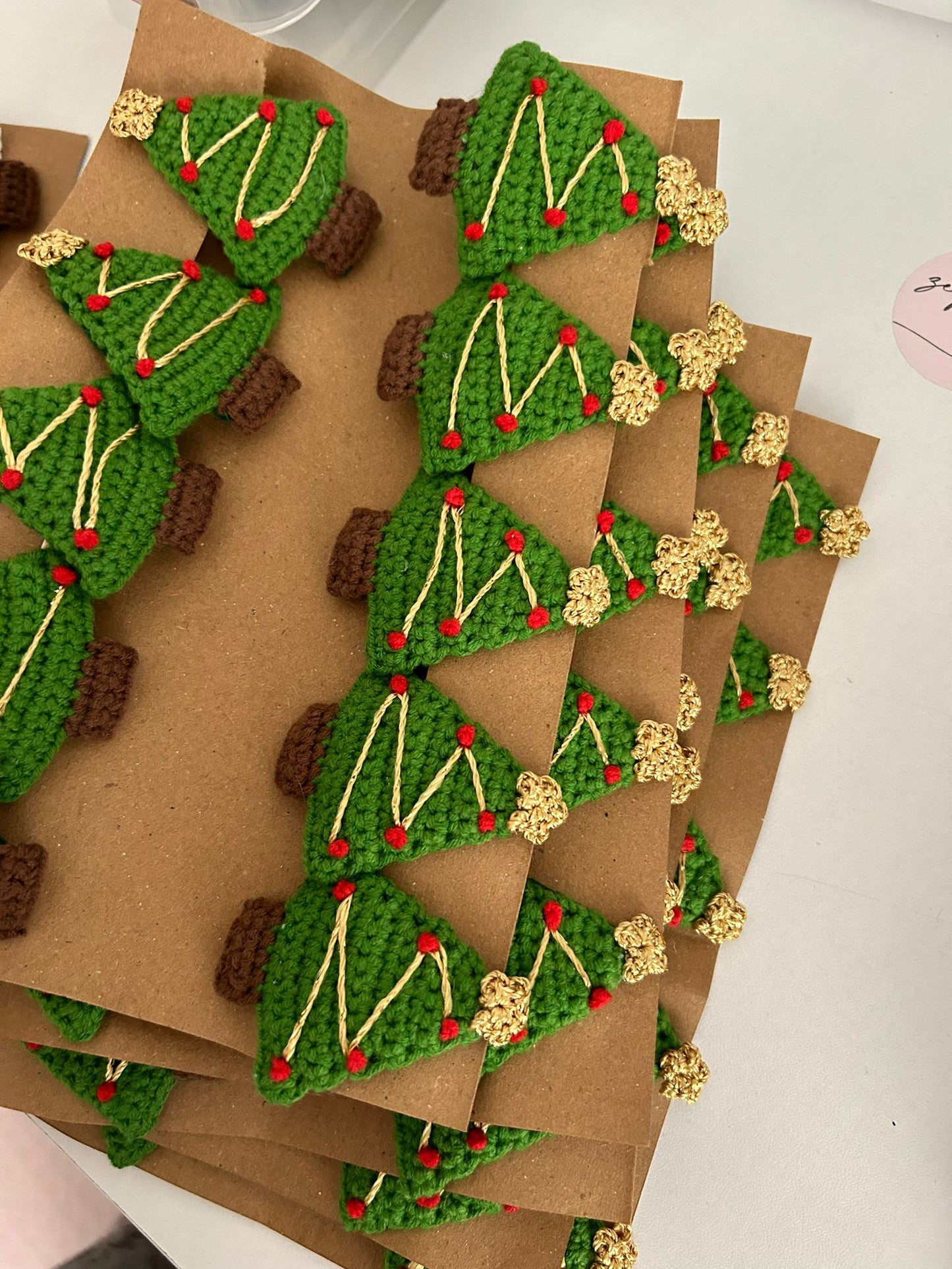 Festive Crochet Hair Slides – Handmade Christmas Hair Accessories (Set of 2)
