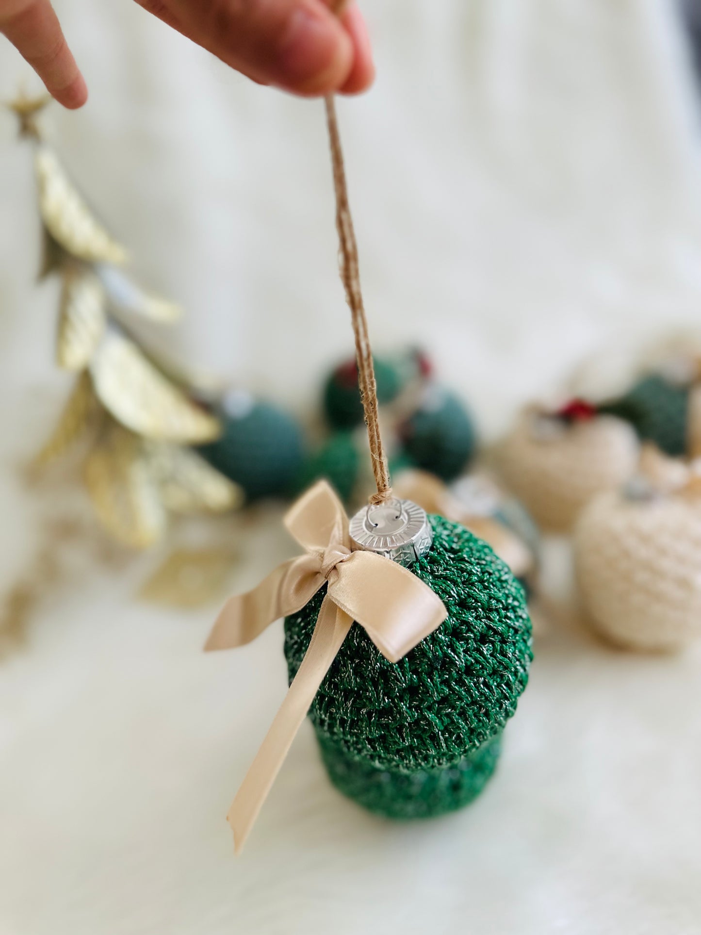 luxury crochet Christmas tree Bauble