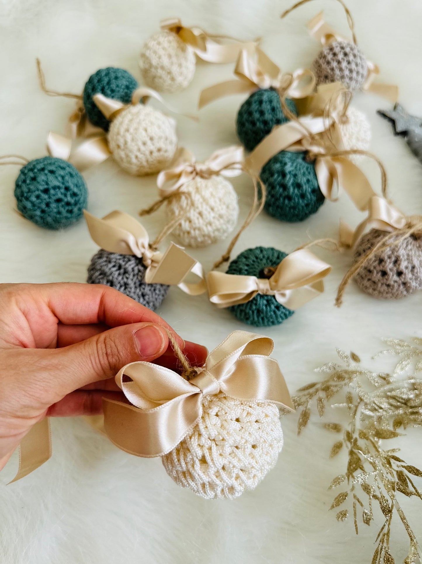 luxury crochet Christmas tree Bauble