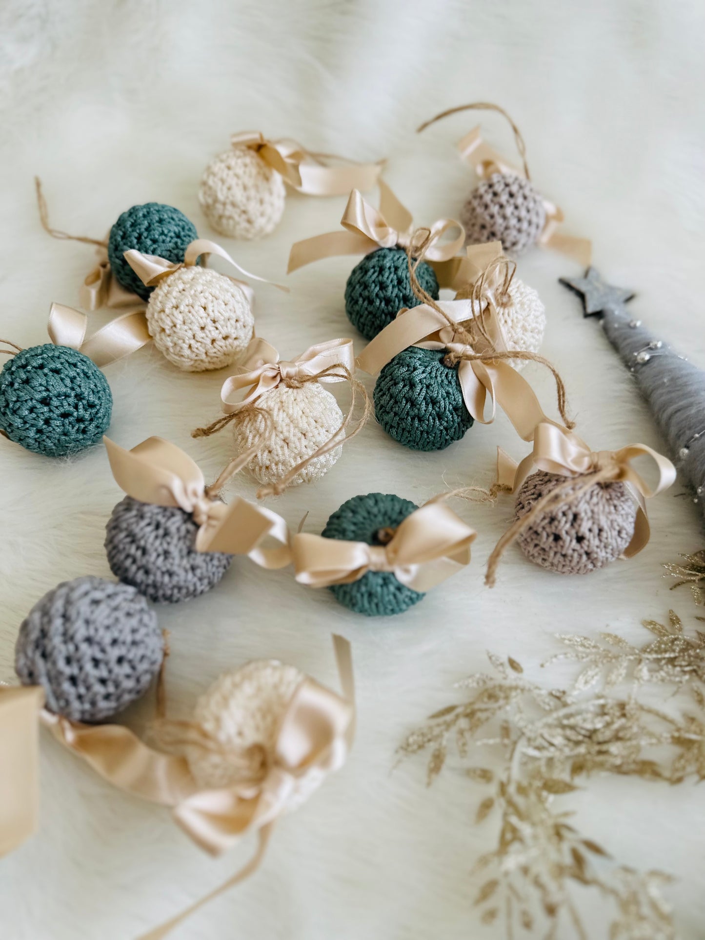 luxury crochet Christmas tree Bauble