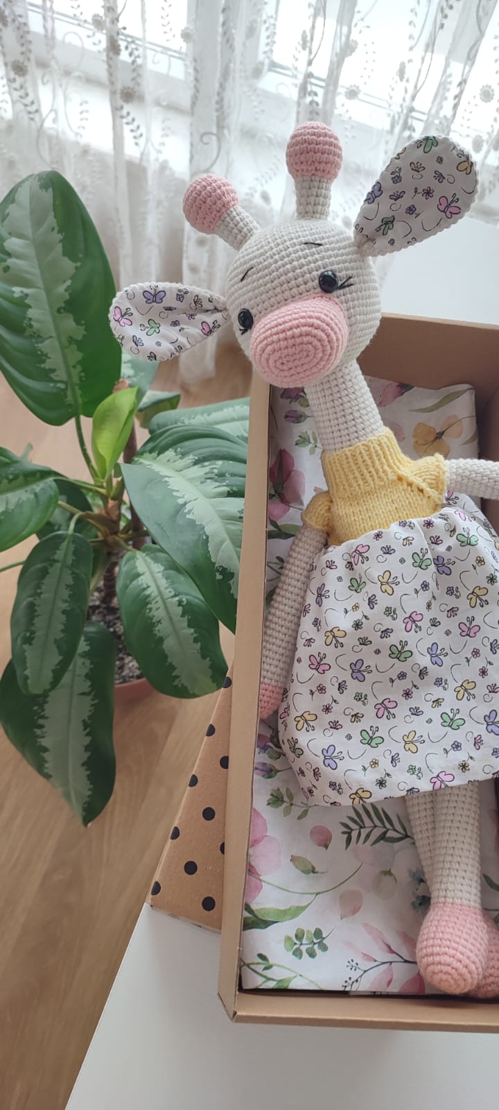 Crochet Princess Lady Giraffe: Cuddly Keepsake & Elegant Nursery Decor