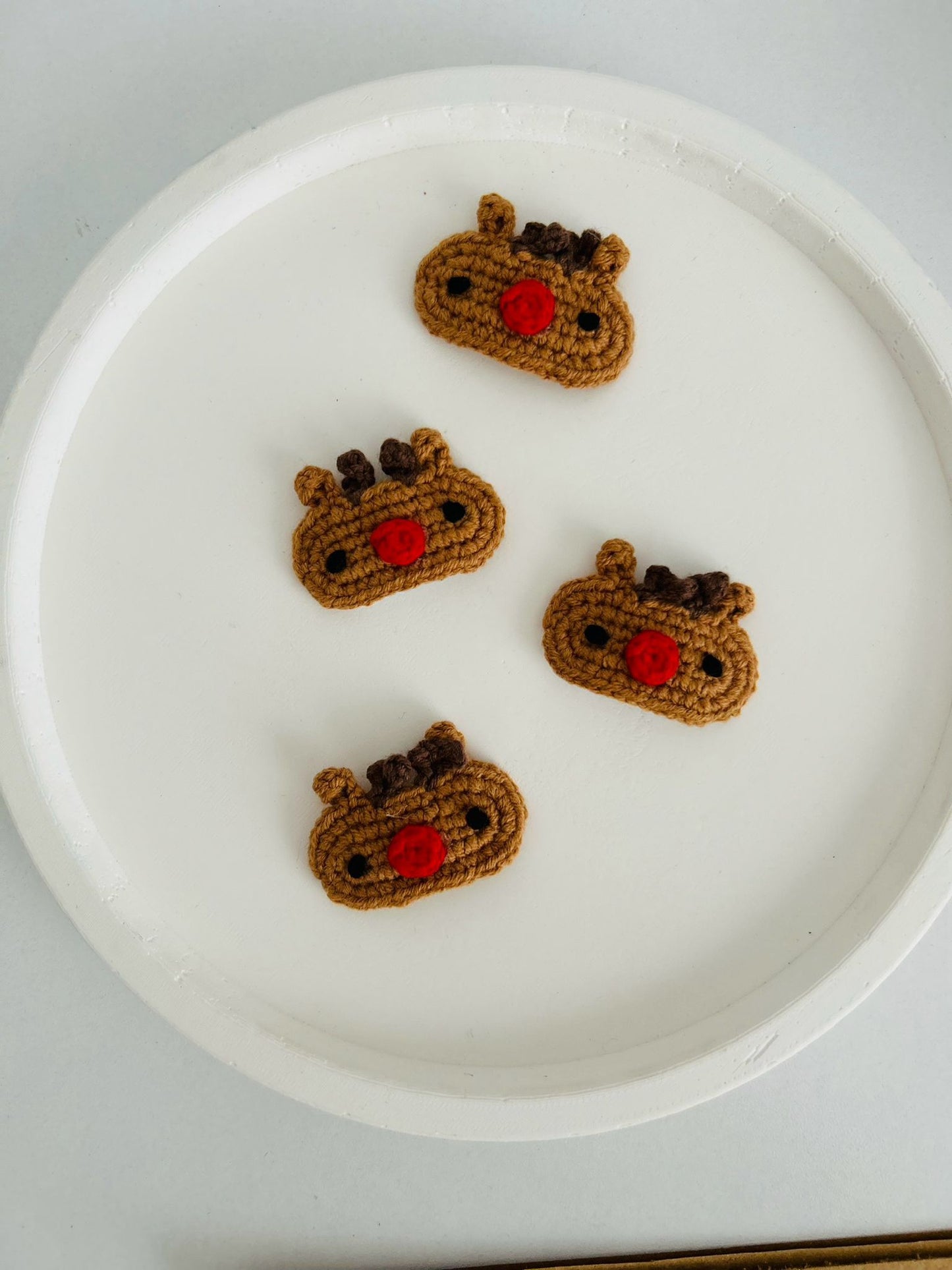 Festive Crochet Hair Slides – Handmade Christmas Hair Accessories (Set of 2)