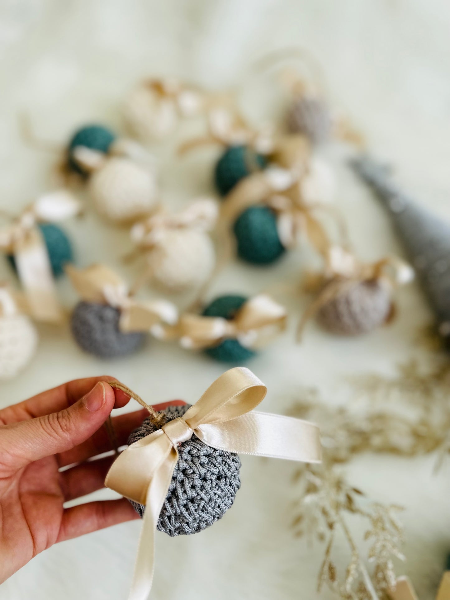 luxury crochet Christmas tree Bauble