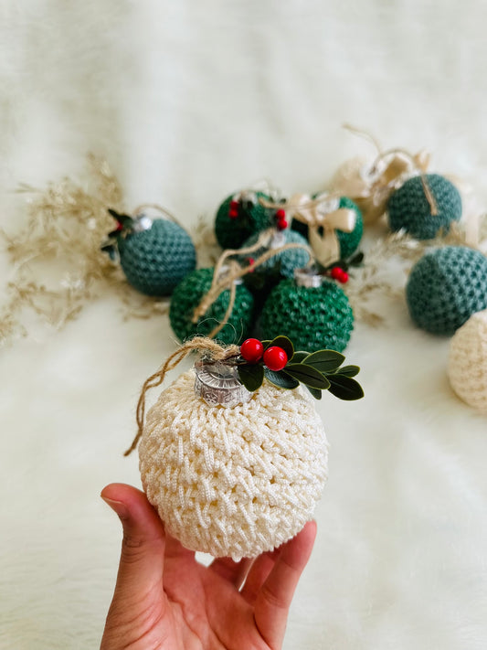 luxury crochet  Christmas tree Bauble