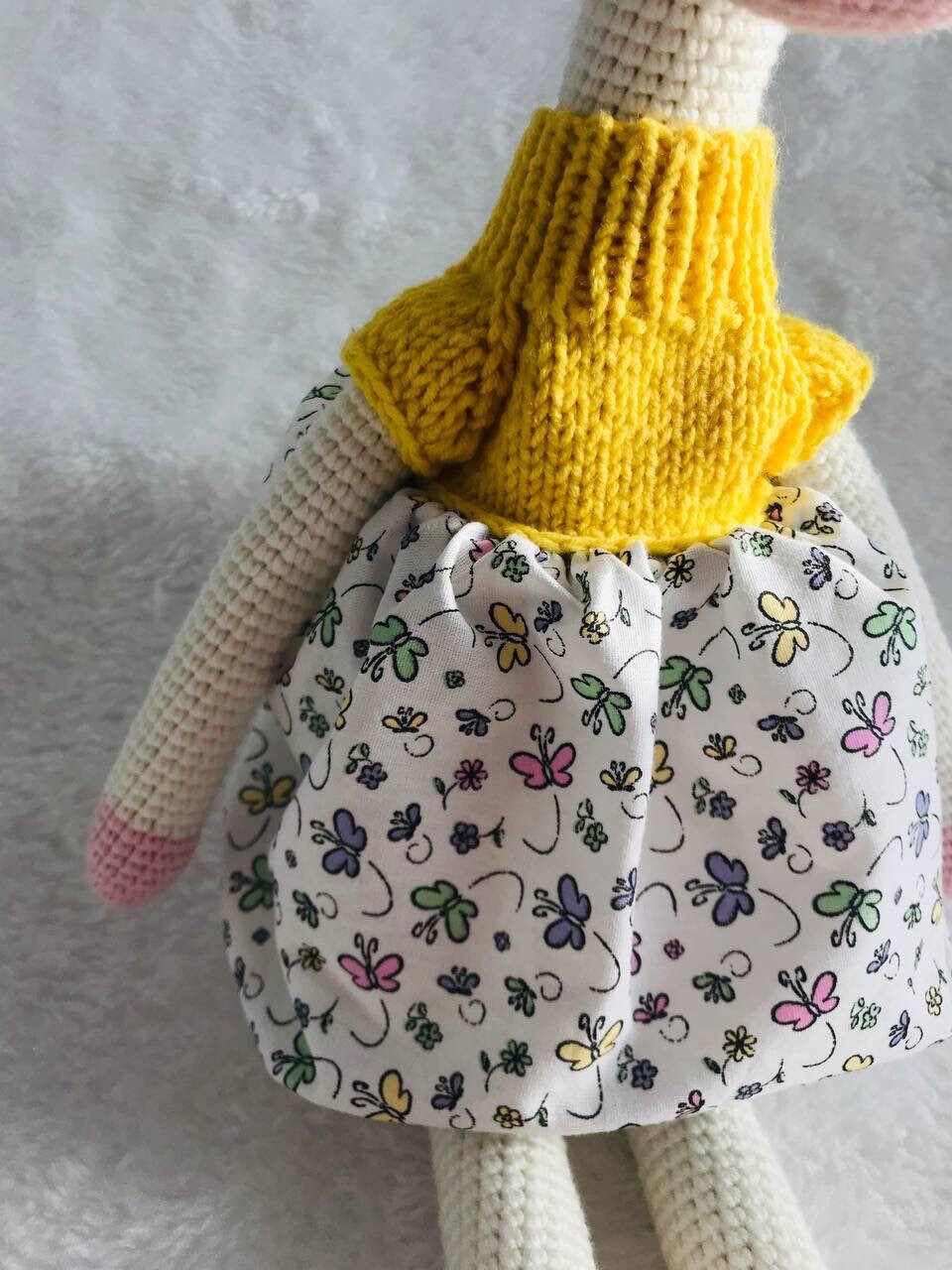 Detailed crochet Princess Lady Giraffe Toy, handmade with love and care