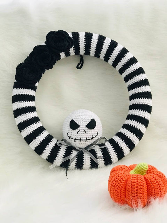 Christmas Wreath, Christmas Decoration, Christmas Ornaments, Christmas Gifts, Skeleton Wreath, Jack skellington, Halloween decor