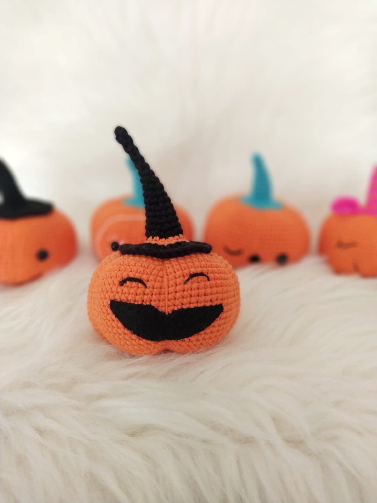 Crochet Home Decor, Funky pumpkin, crochet pumpkin, Halloween pumpkin, hand made pumpkin, amigurmi pumpkin, cute pumpkin, Halloween decor