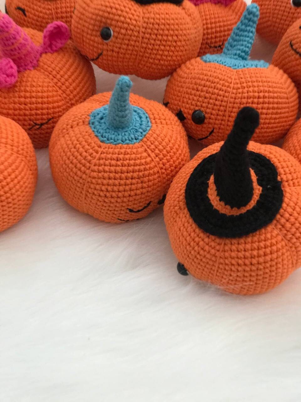 Crochet Home Decor, Funky pumpkin, crochet pumpkin, Halloween pumpkin, hand made pumpkin, amigurmi pumpkin, cute pumpkin, Halloween decor