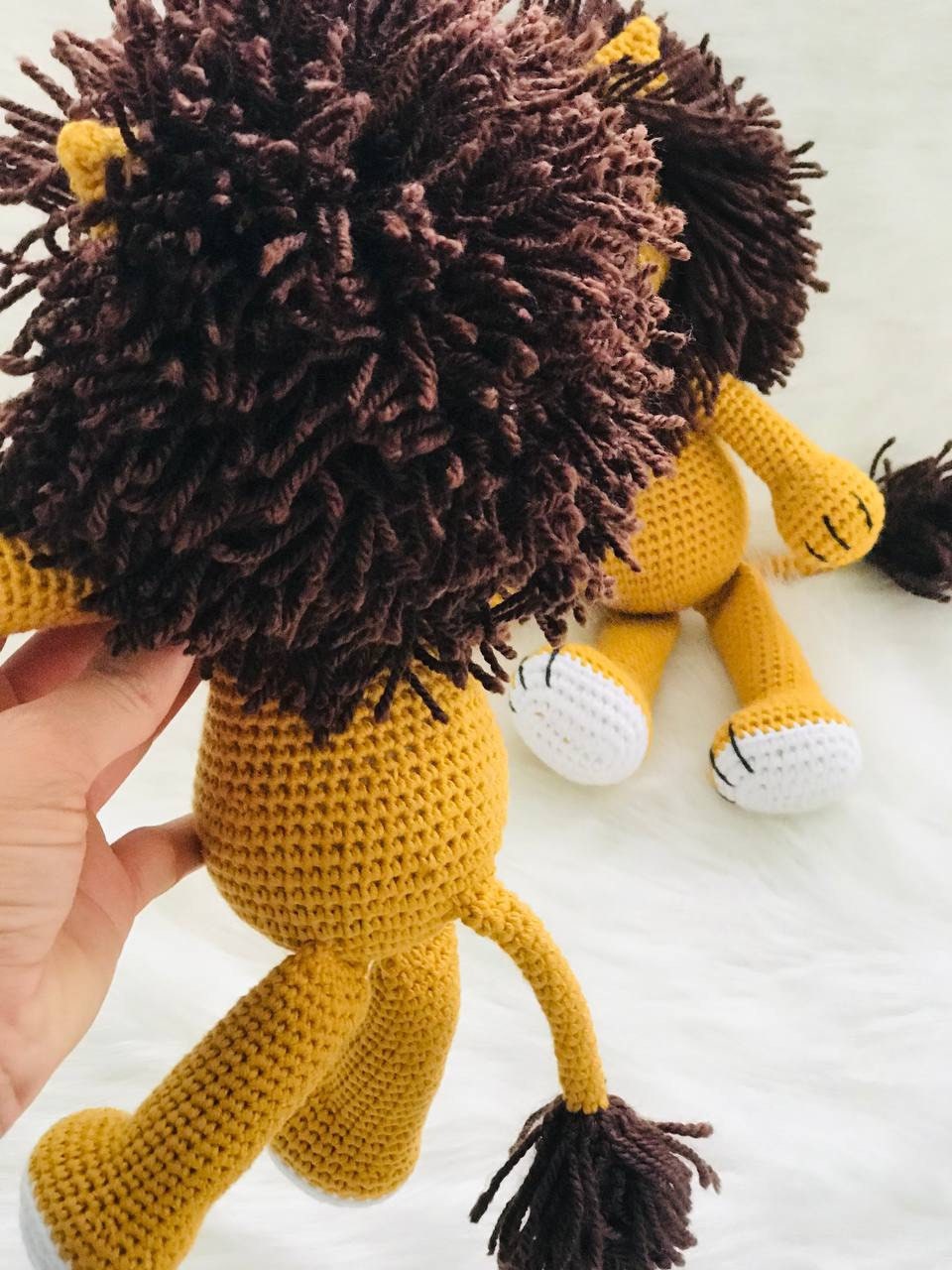 Handmade crochet lion toy, stuffed animal, soft toy for children, baby nursery decor Crochet lion amigurumi, handmade stuffed toy, plushie for kids, baby shower gift, safari theme Handcrafted crochet lion, cute animal softie, baby's first toy