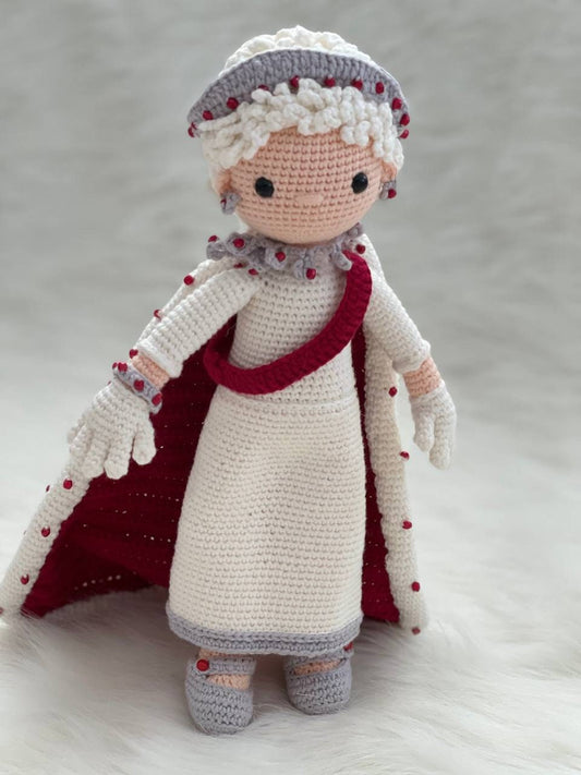 The Jubilee special crocheted Queen Elizabeth Commemoration is a truly unique collectible! Stunningly crafted with the finest materials, this piece of art commemorates Queen Elizabeth's on the throne.