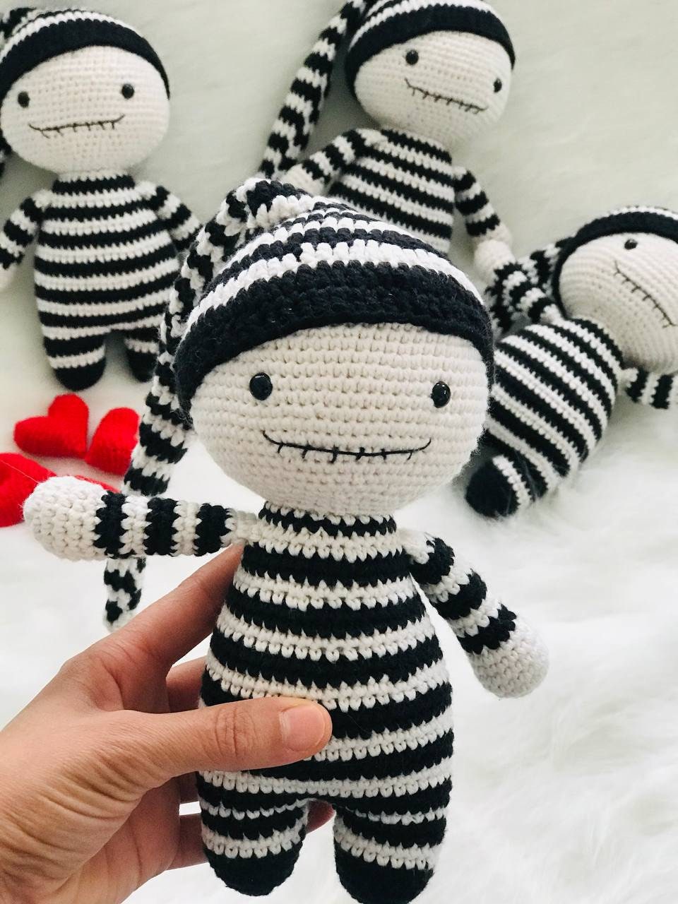 Crochet Toy Halloween Skeleton, Voodoo Crochet Doll , Voodoo Halloween Doll, Halloween Decor, Knitted Voodoo Doll