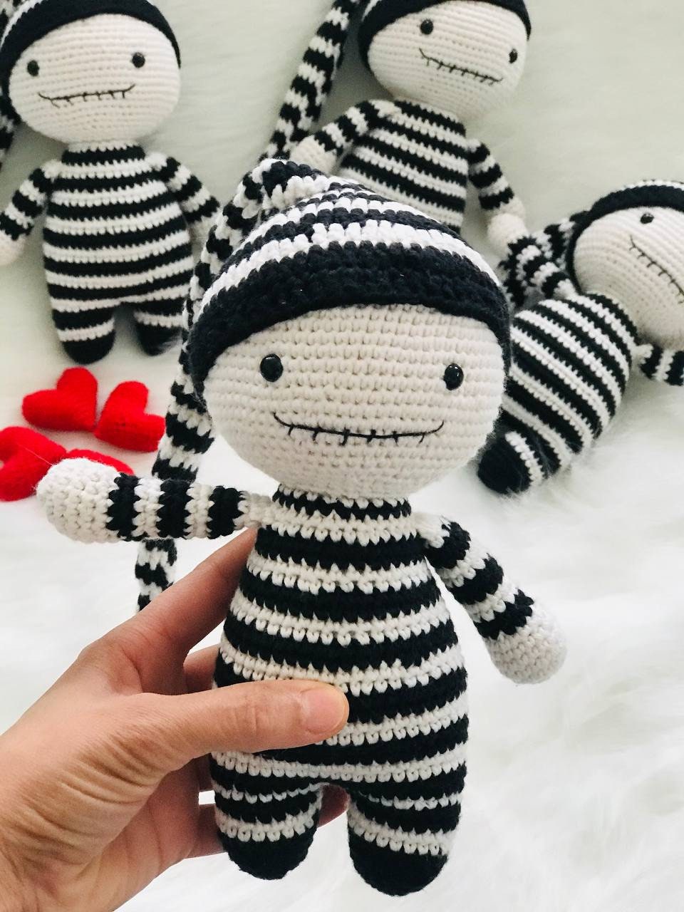 Crochet Toy Halloween Skeleton, Voodoo Crochet Doll , Voodoo Halloween Doll, Halloween Decor, Knitted Voodoo Doll