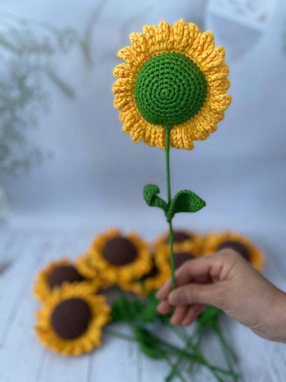 Crocheted Sunflower | Knitted Sunflower | Amigurumi Sunflower