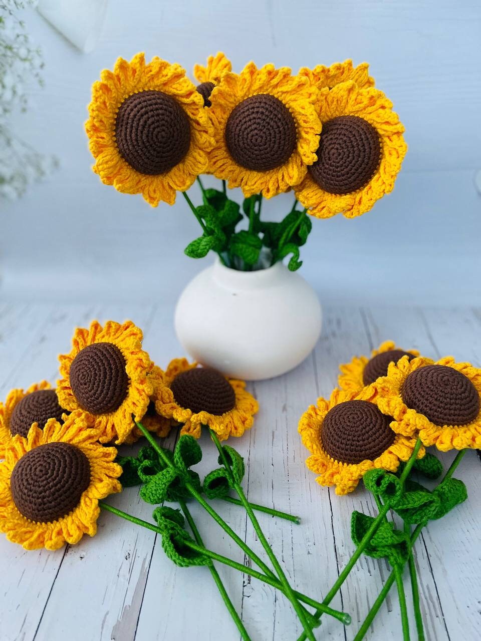 Crocheted Sunflower | Knitted Sunflower | Amigurumi Sunflower