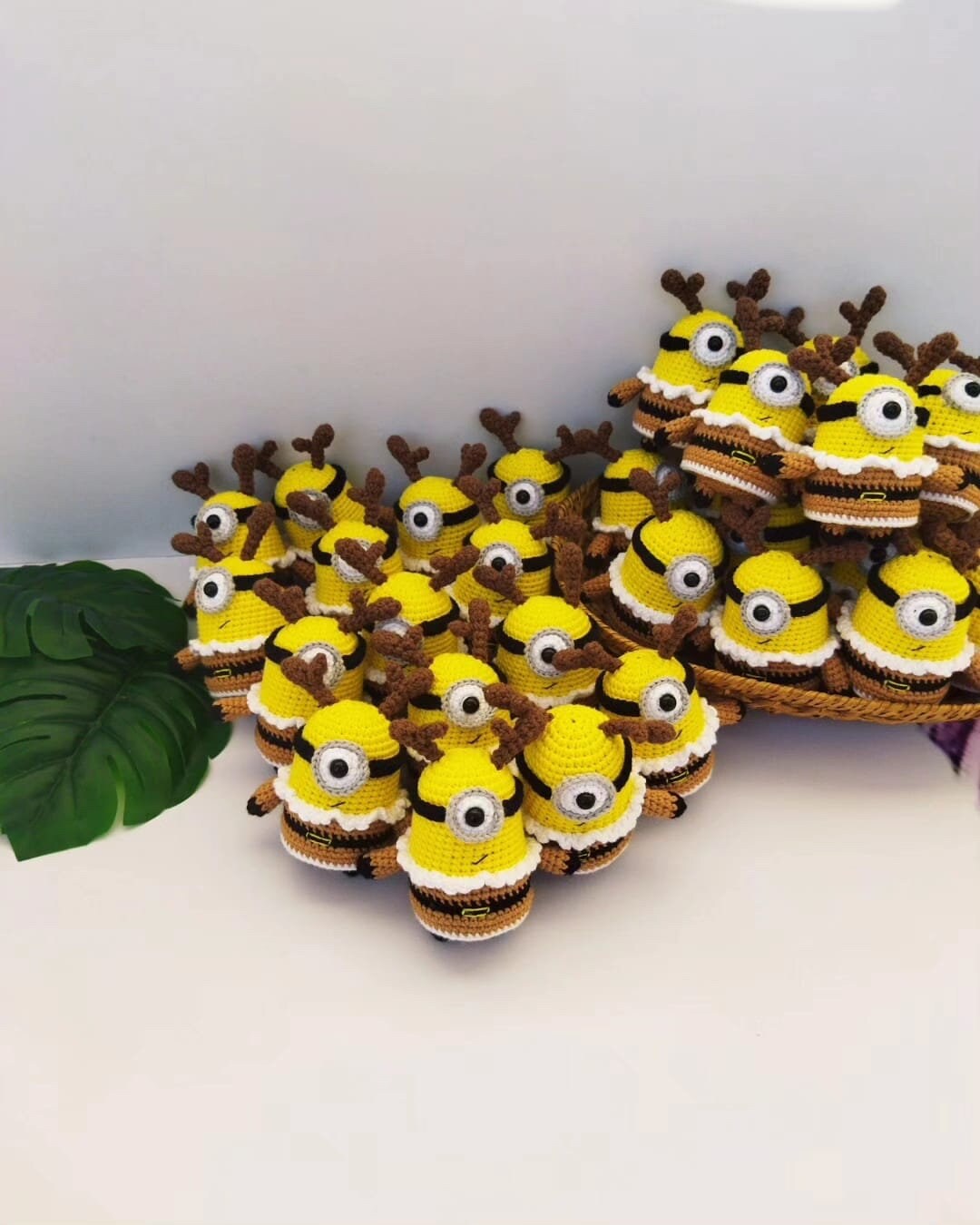 Crochet Christmas Decoration, Crochet Home Decor, minion Christmas crochet