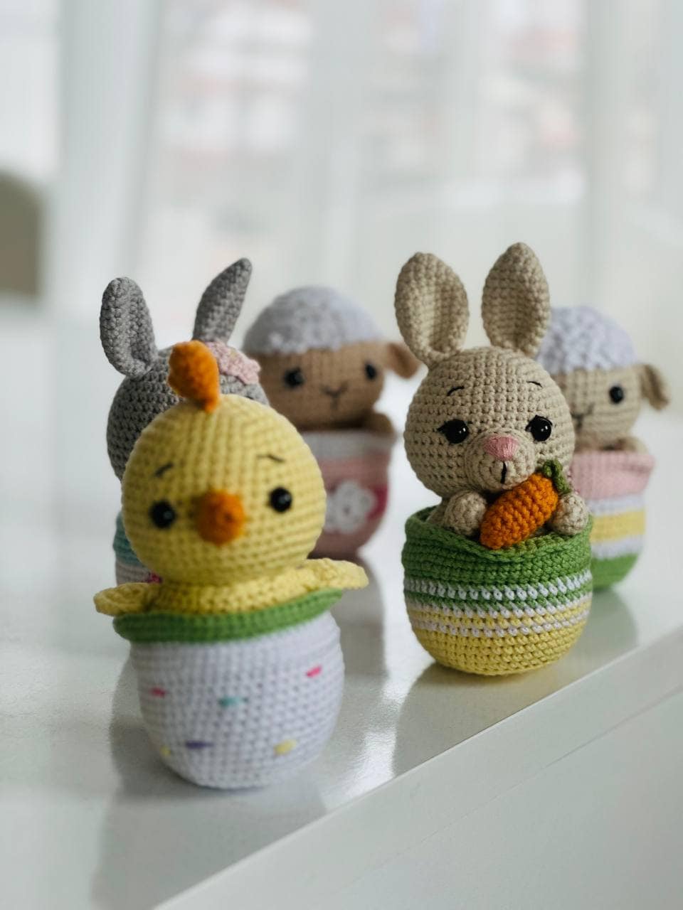 Easter crochet chick , Easter crochet gifts, Easter bunny crochet