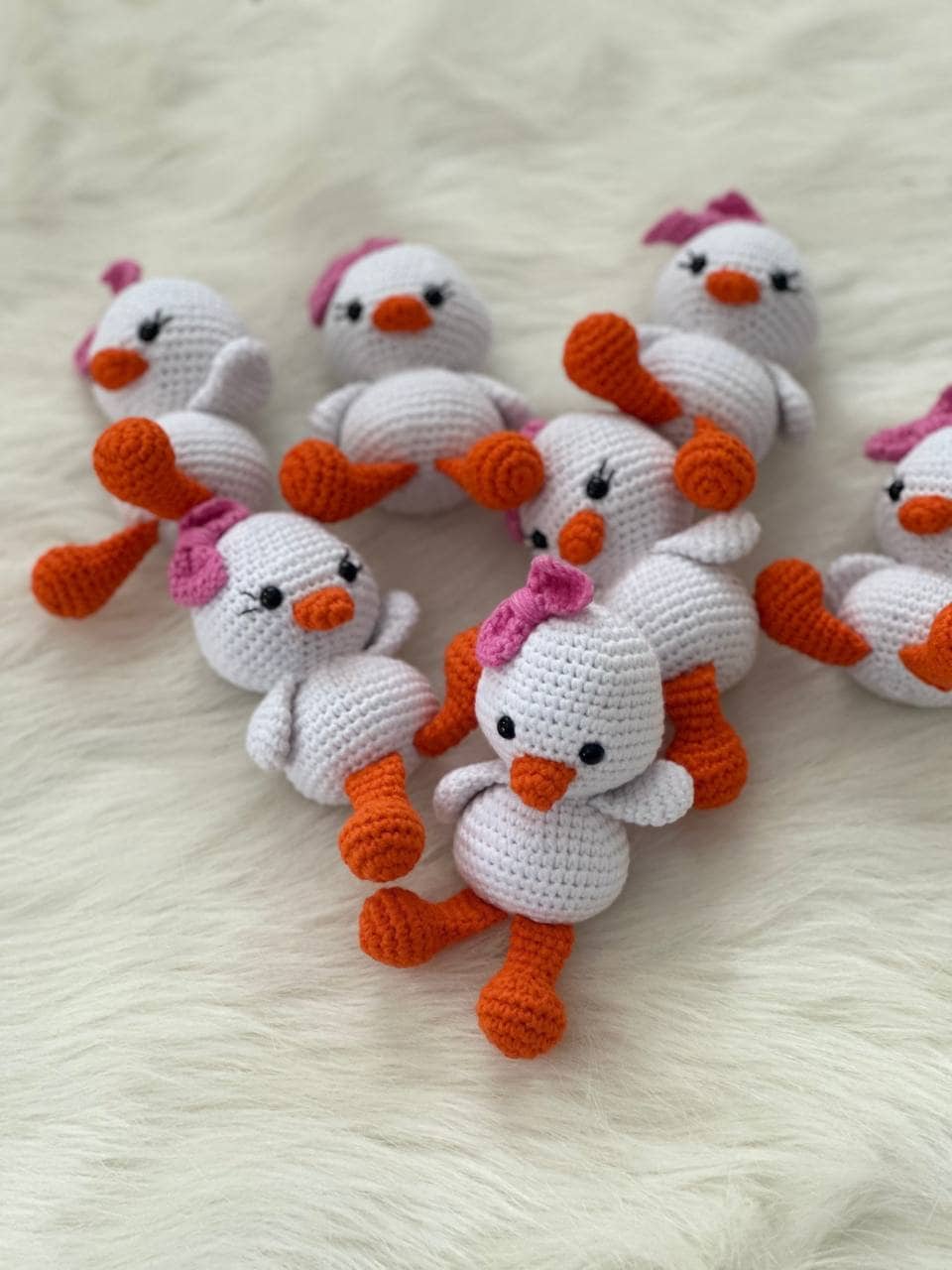 Crochet Easter chick, crochet Easter decor