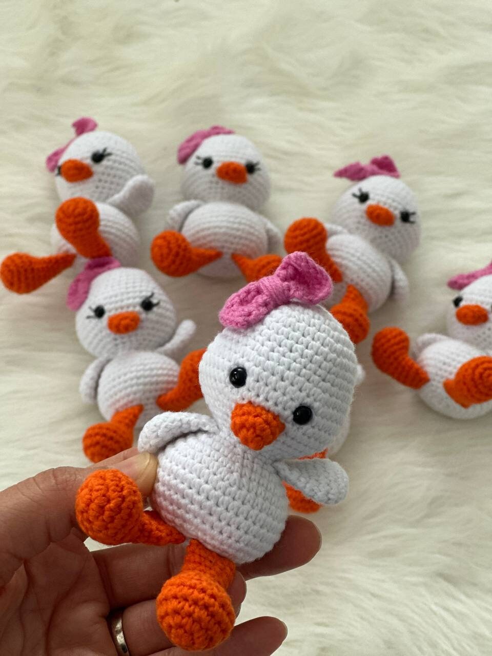 Crochet Easter chick, crochet Easter decor