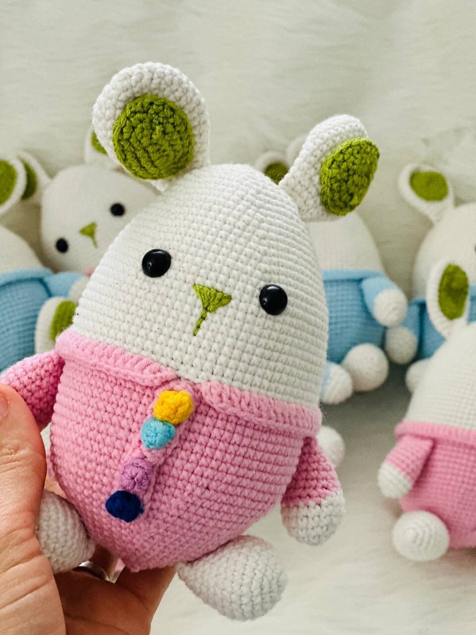 Crochet Easter bunny, Cute Knitted bunny, hand made bunny, bunny plushie