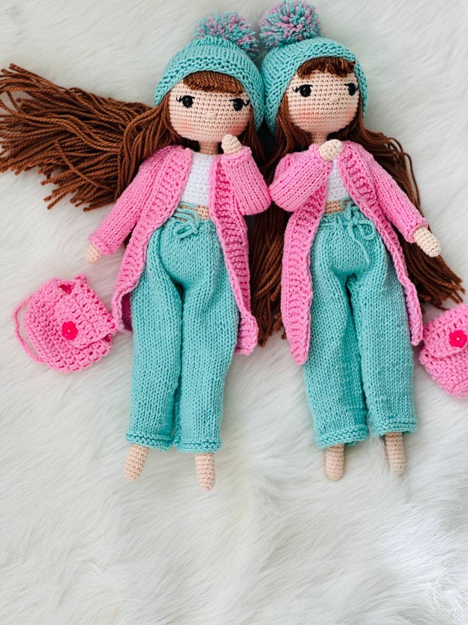 Crochet Doll, amigurumi doll, knitted doll