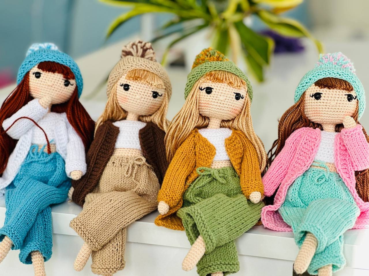 Crochet Doll, amigurumi doll, knitted doll