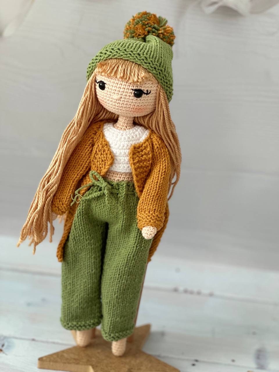 Crochet Doll, amigurumi doll, knitted doll