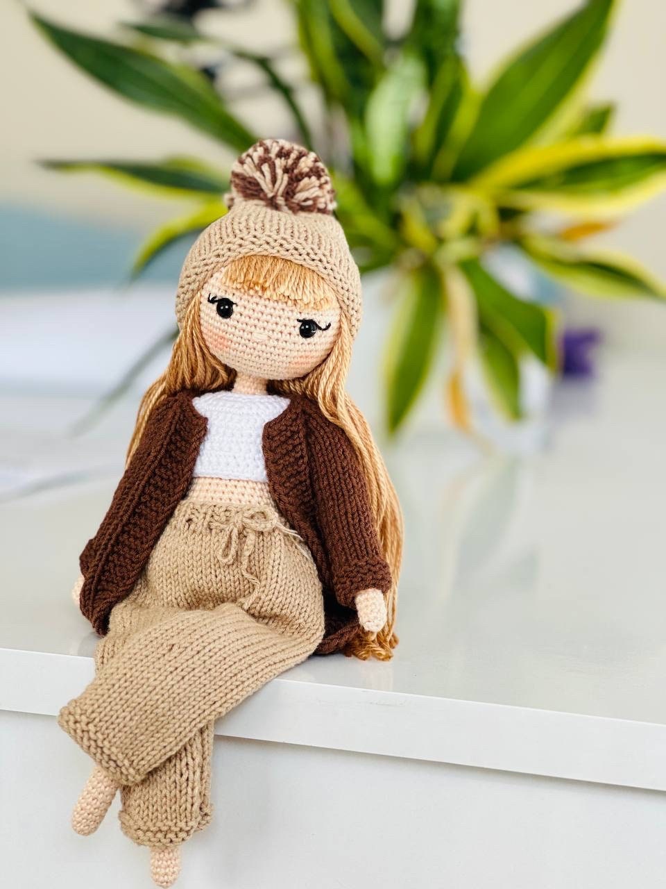 Crochet Doll, amigurumi doll, knitted doll