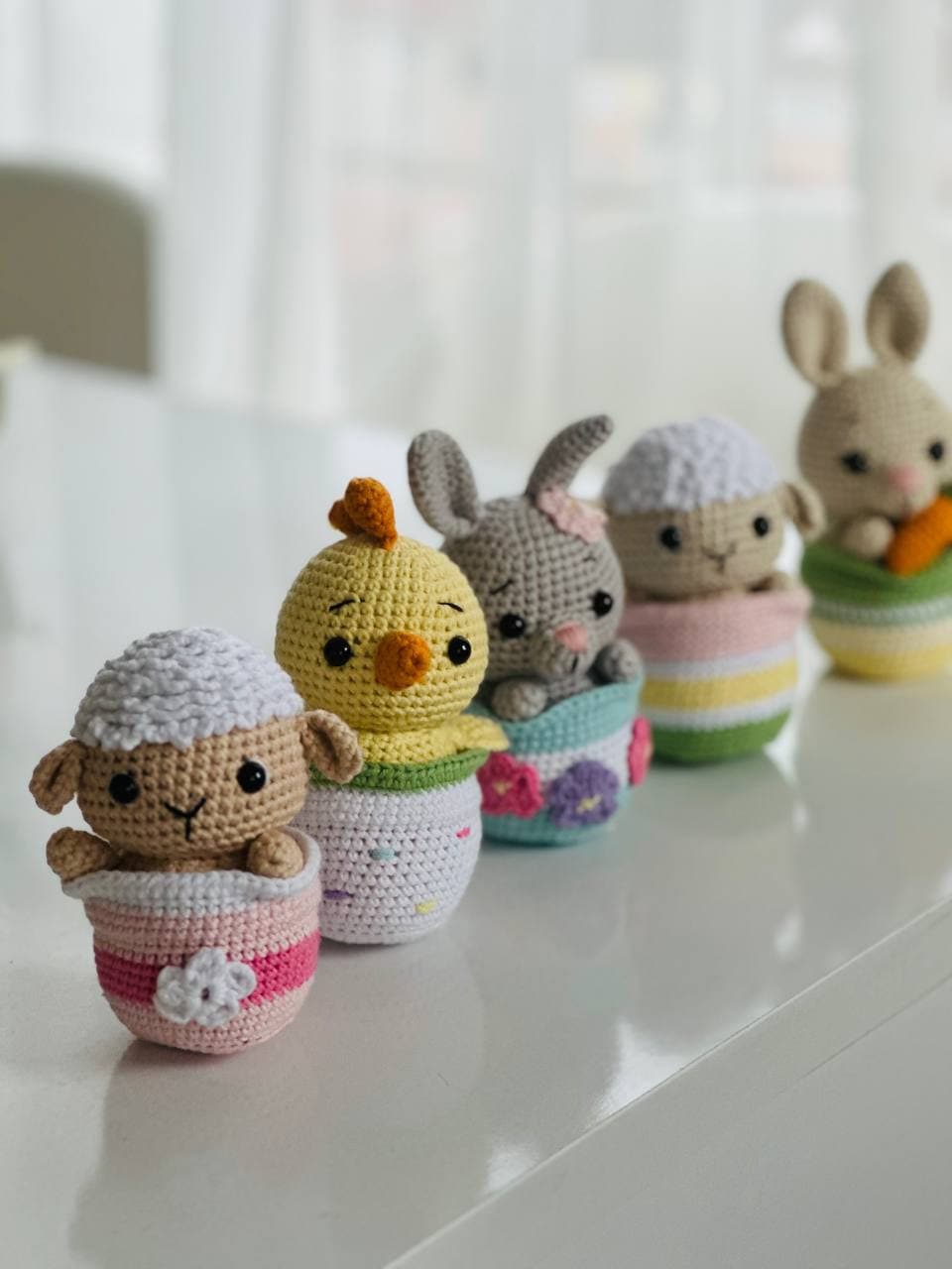 Easter crochet chick , Easter crochet gifts, Easter bunny crochet