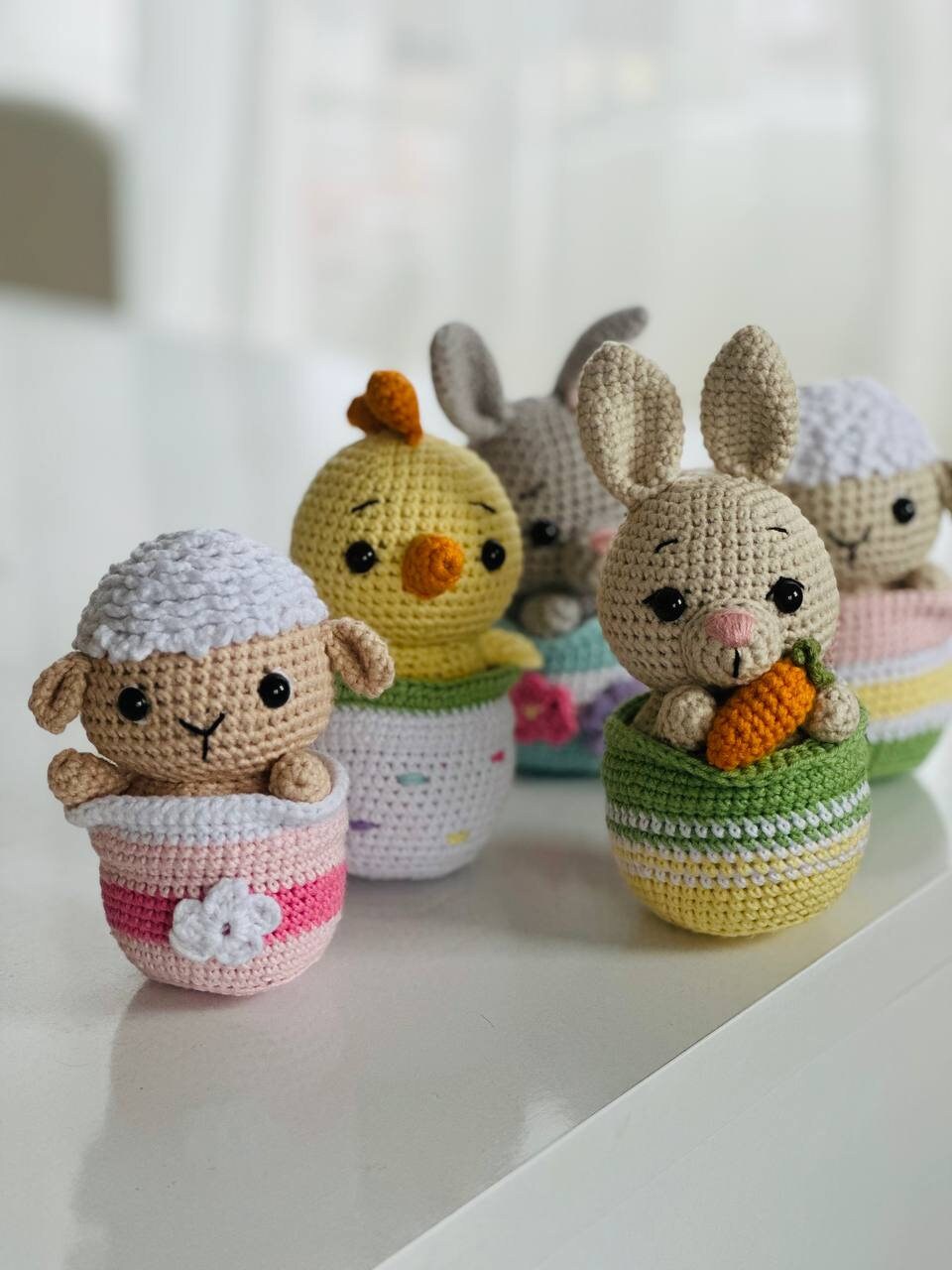 Easter crochet chick , Easter crochet gifts, Easter bunny crochet