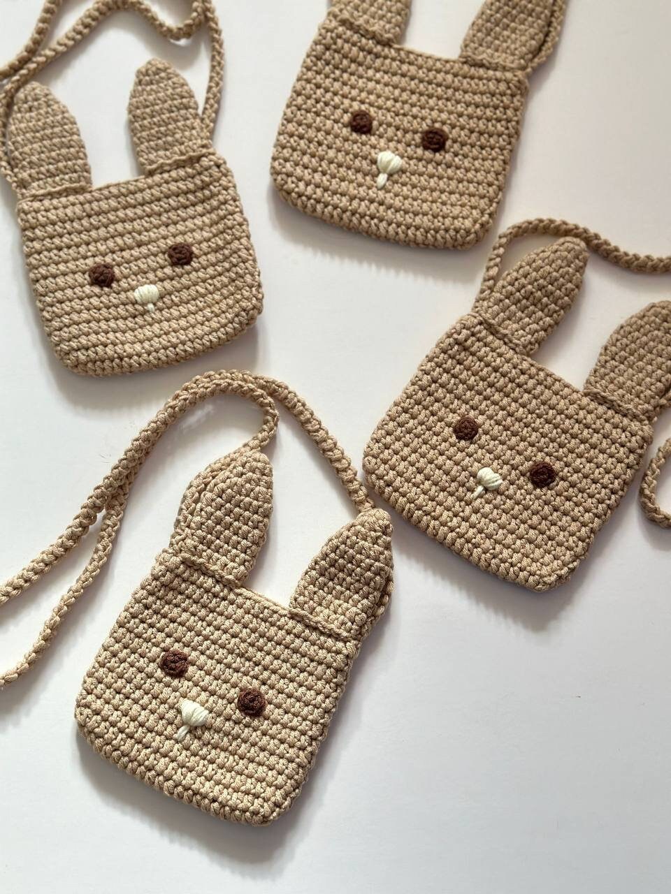 Crochet bunny bag