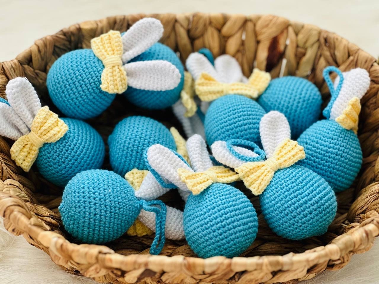Crochet Easter bunny Egg, bunny ears crochet Egg, crochet Easter gift