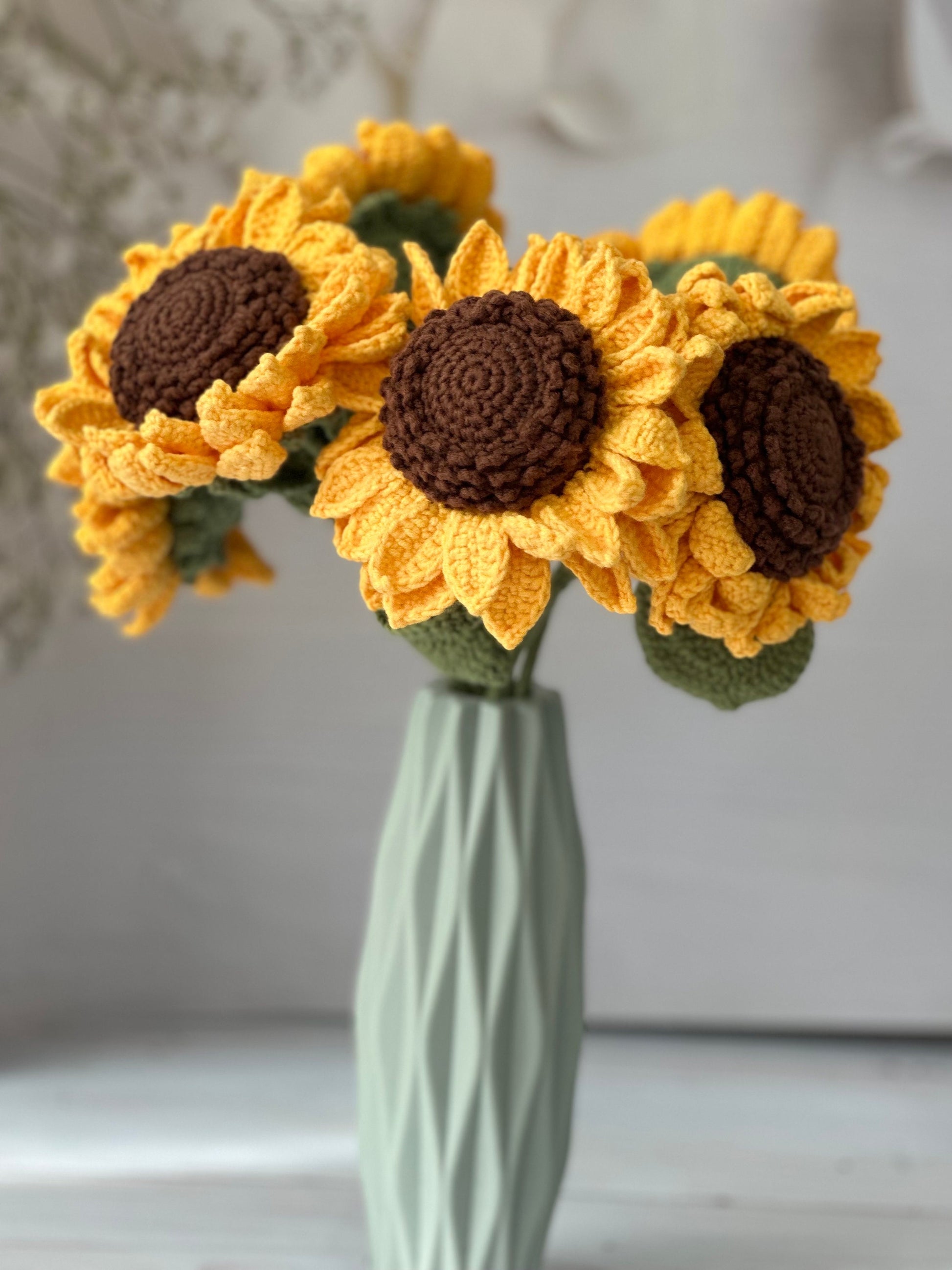 Crocheted Sunflower | Knitted Sunflower | Amigurumi Sunflower