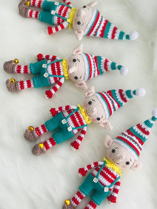 crochet elf christmas gift for lovers kids