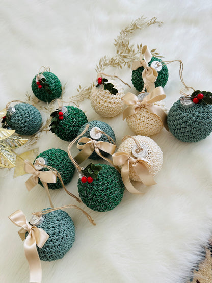 luxury crochet  Christmas tree Bauble