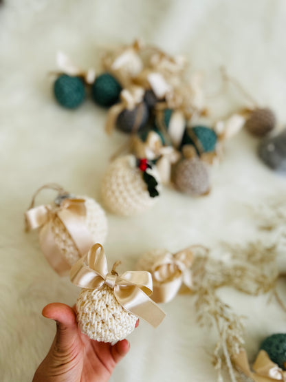 luxury crochet  Christmas tree Bauble