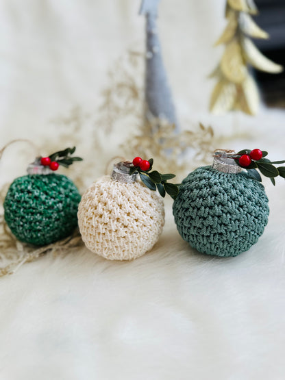 luxury crochet  Christmas tree Bauble