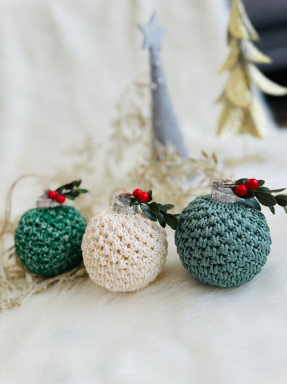 luxury crochet  Christmas tree Bauble