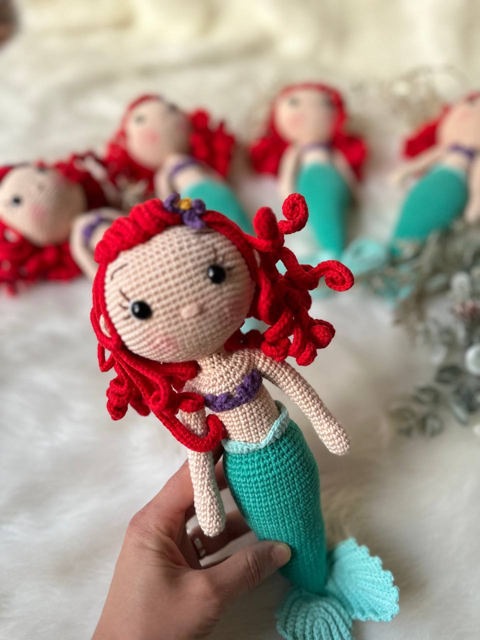 Handmade Crochet Mermaid doll