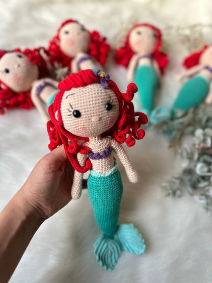 Handmade Crochet Mermaid doll