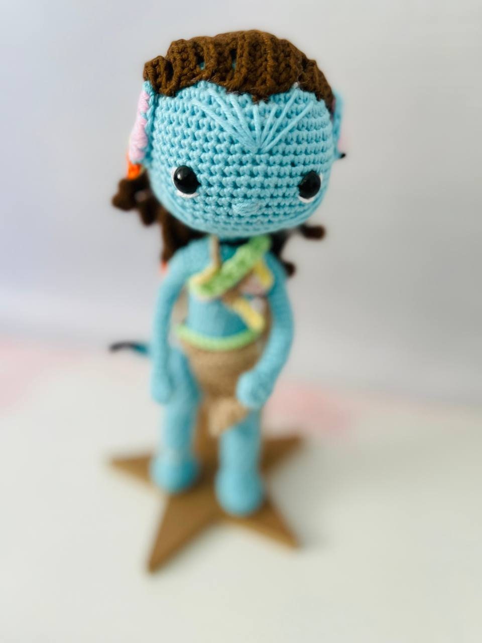 Avatar Neytiri crochet, knitted avatar, avatar gift, neytiri doll