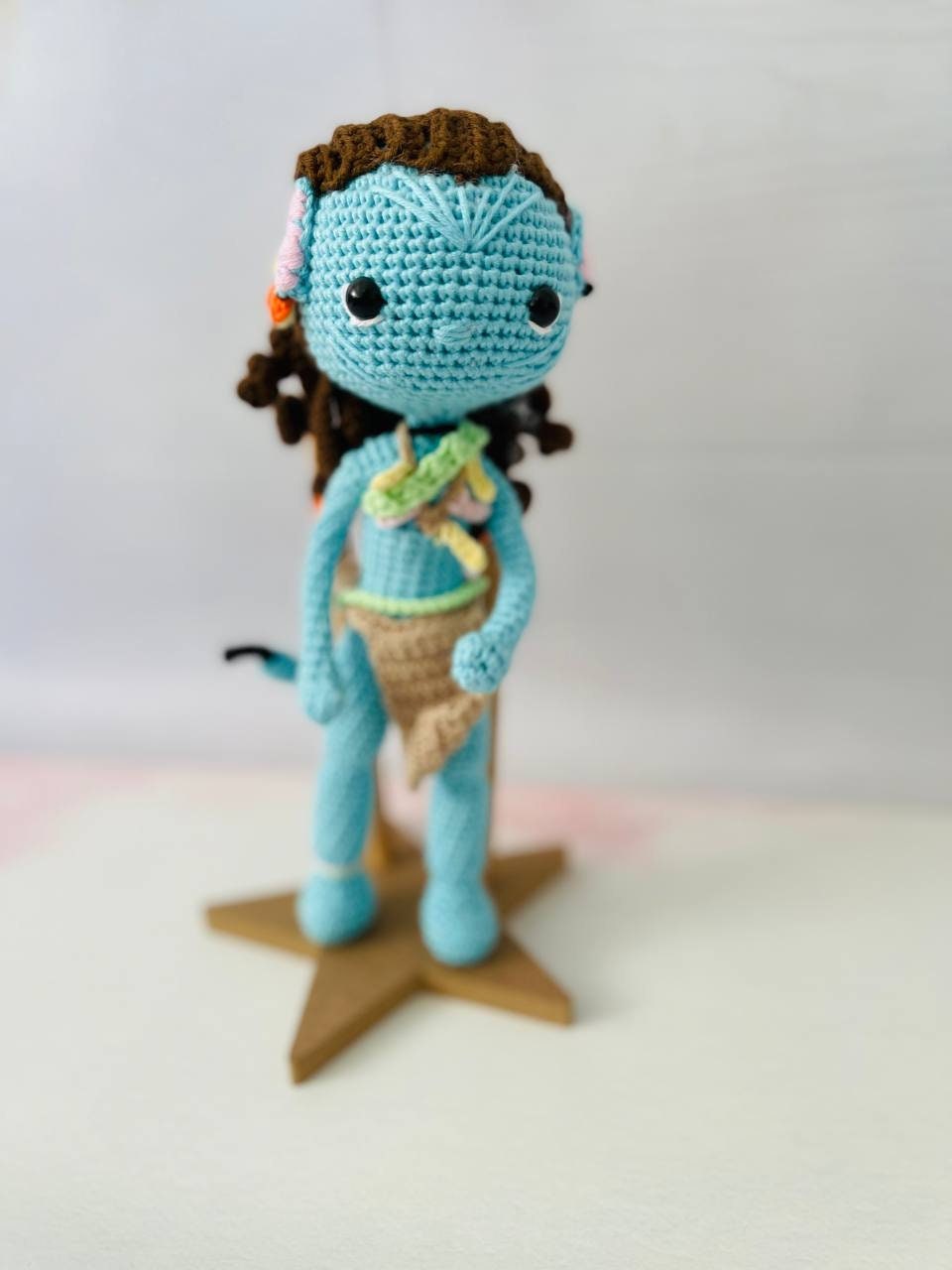 Avatar Neytiri crochet, knitted avatar, avatar gift, neytiri doll