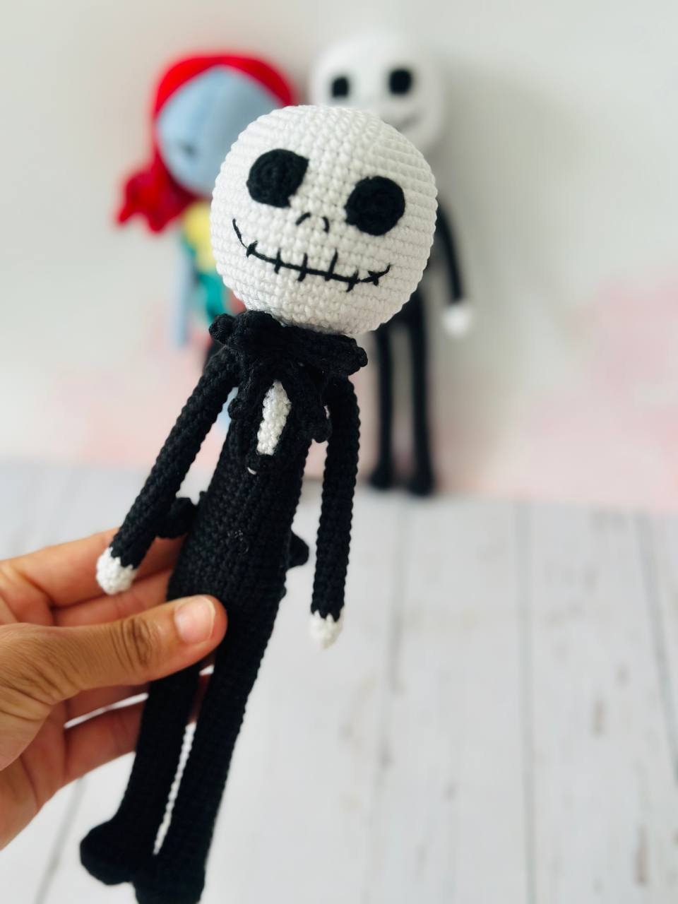 Jack and Sally Crochet, Jack crochet decor, Sally crochet Decor