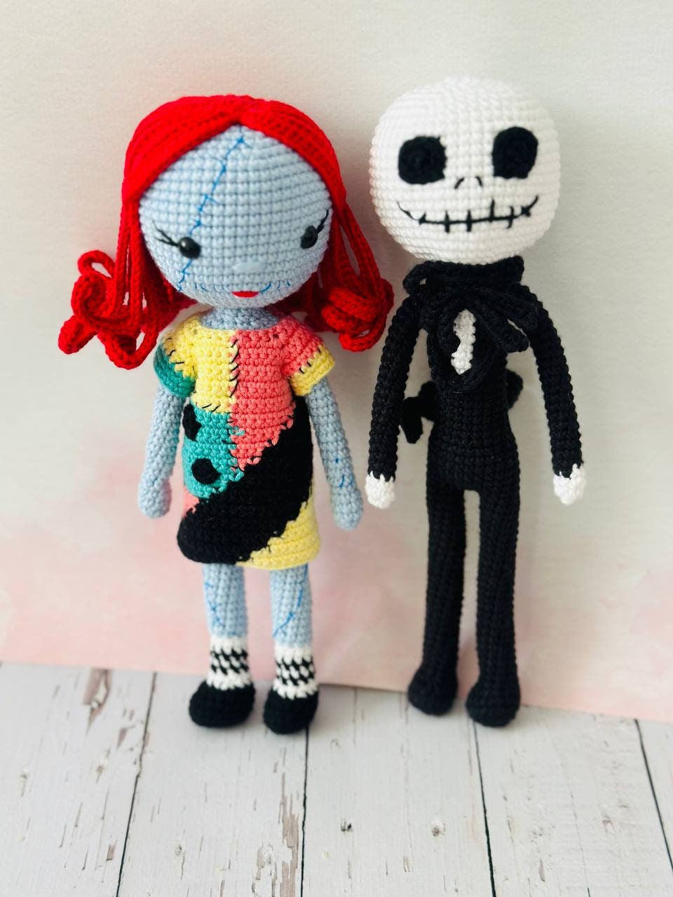 Jack and Sally Crochet, Jack crochet decor, Sally crochet Decor