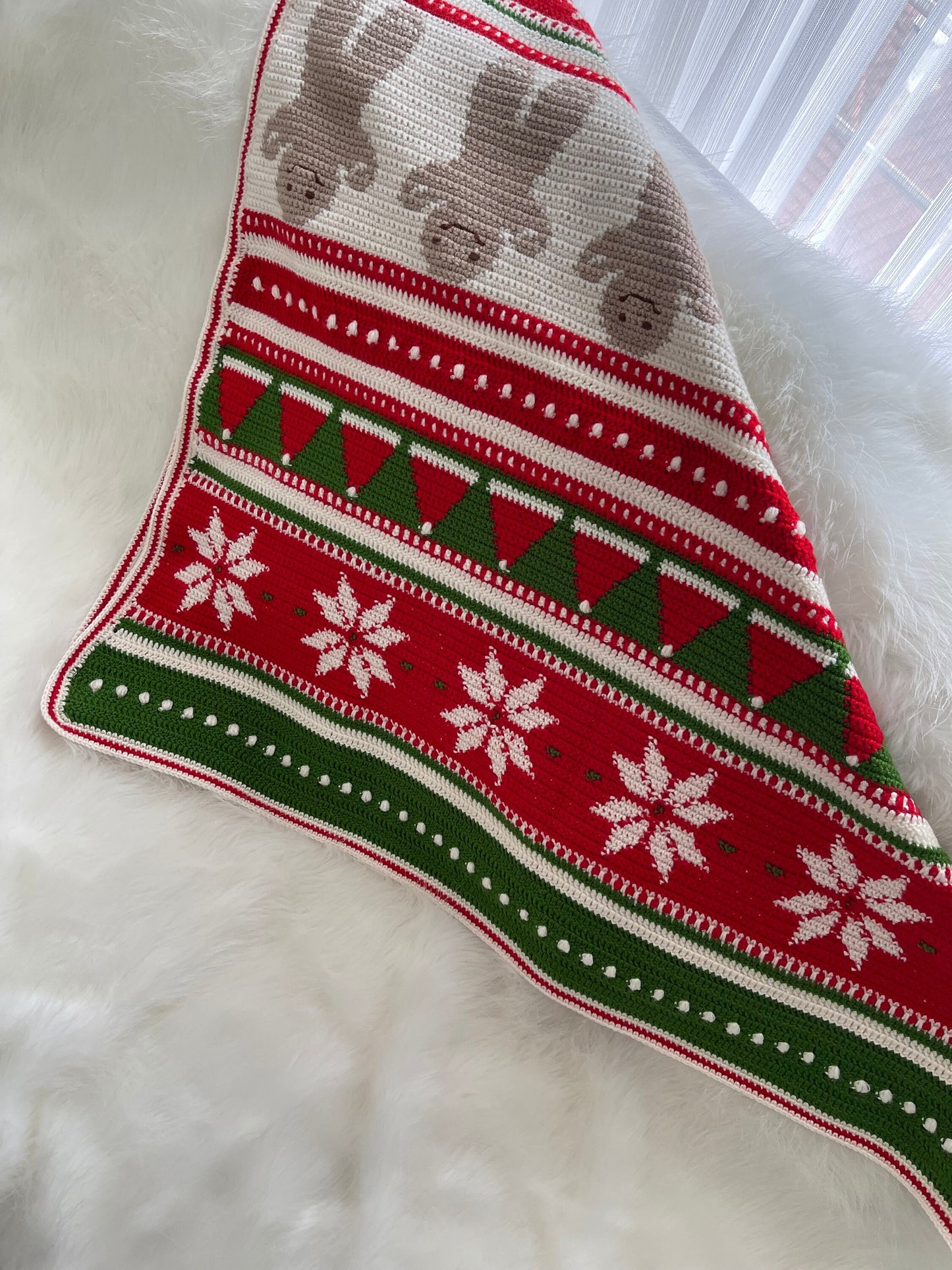 Crochet christmas blanket, Crochet blanket , baby Crochet blanket